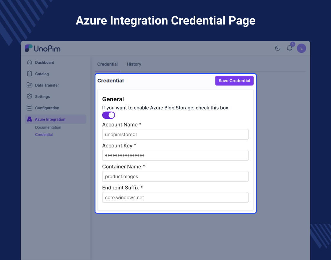 UnoPim Azure Integration