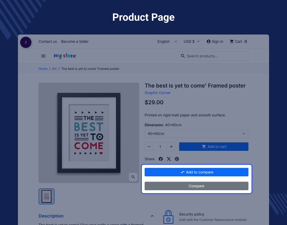 Prestashop Product Comparison