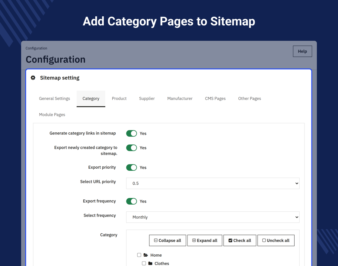 PrestaShop Sitemap Generator