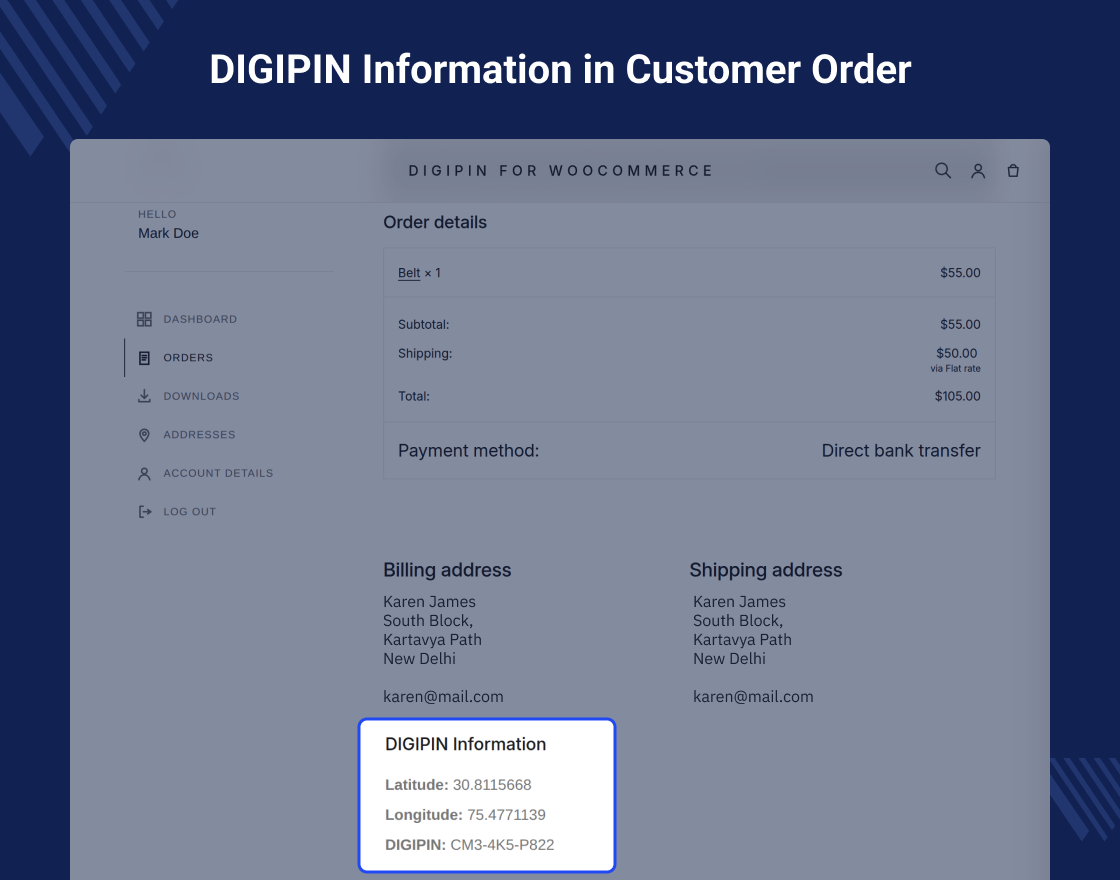 Digipin for WooCommerce