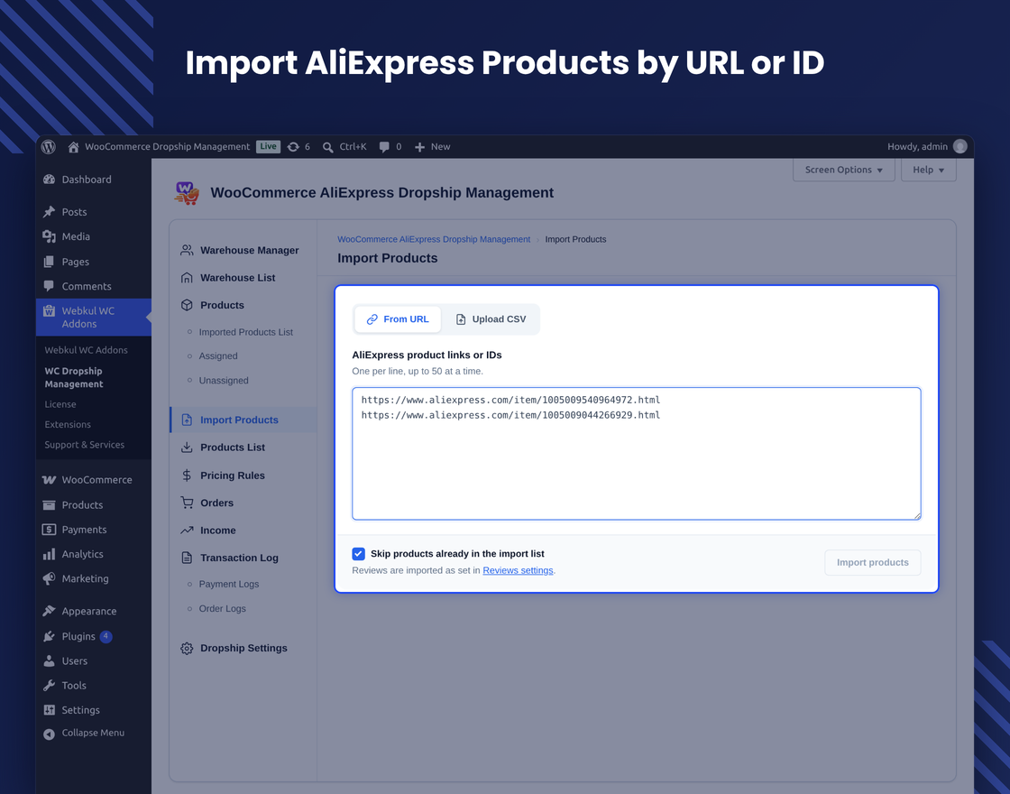 AliExpress Dropship for WooCommerce
