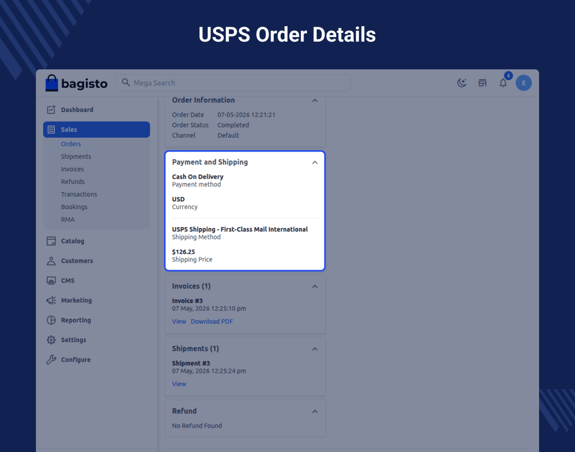 Laravel eCommerce USPS Shipping