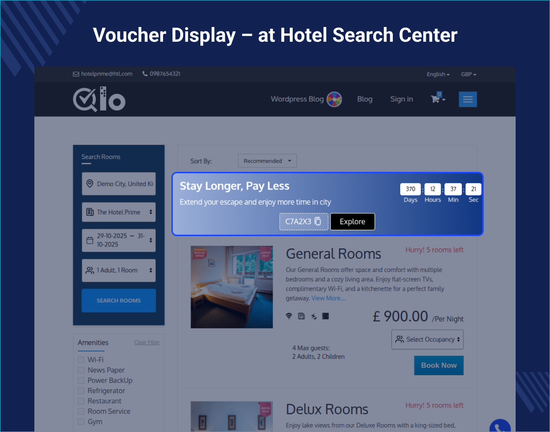 QloApps Voucher Promotion