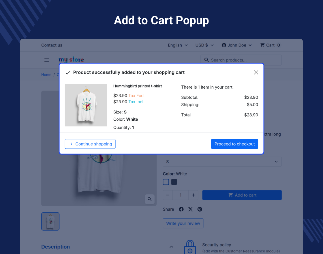Prestashop Price Dual Display Tax incl and Tax excl