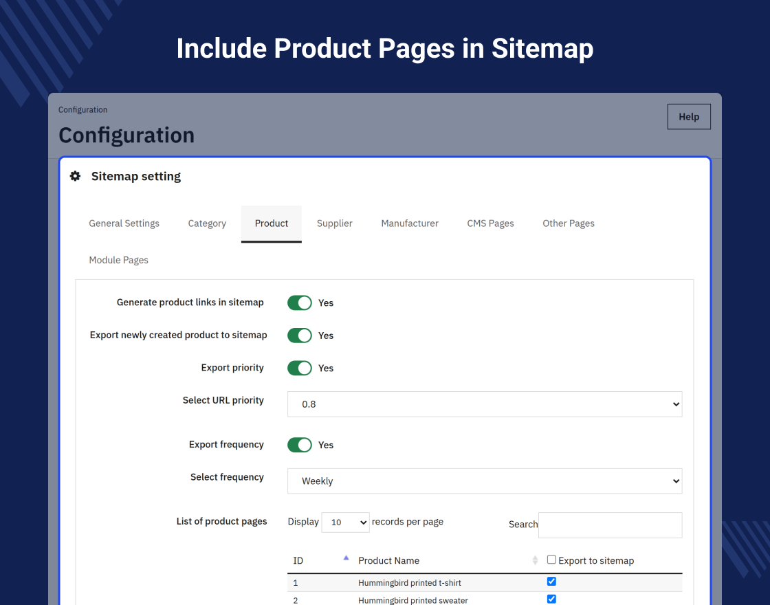 PrestaShop Sitemap Generator