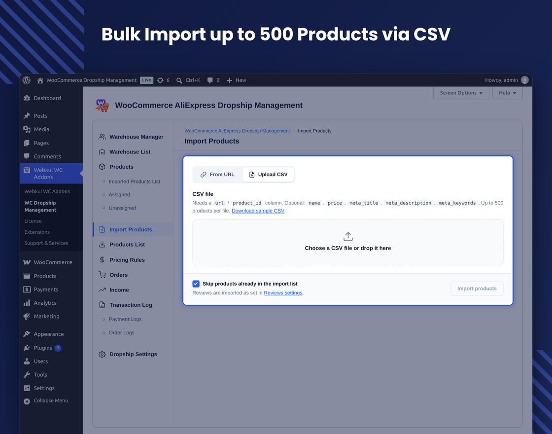 AliExpress Dropship for WooCommerce