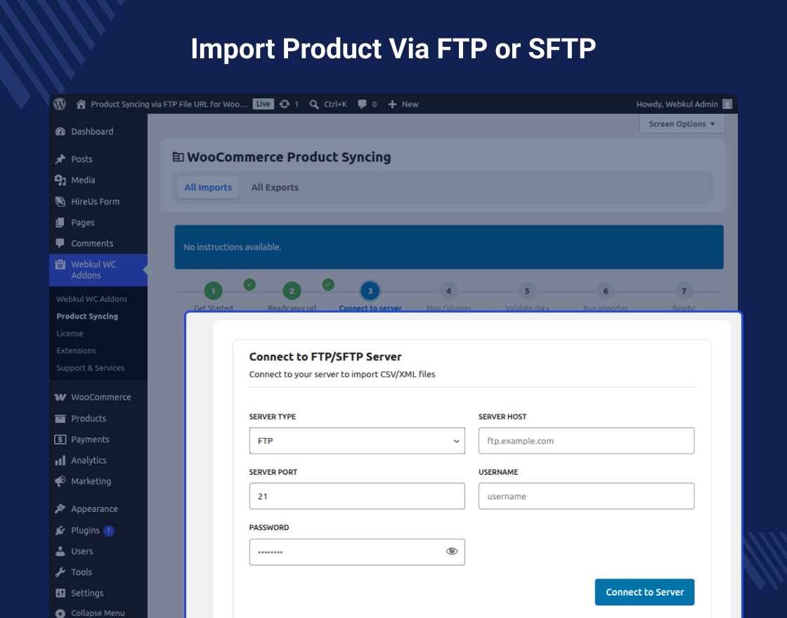 WooCommerce Product Import - XML CSV URLs