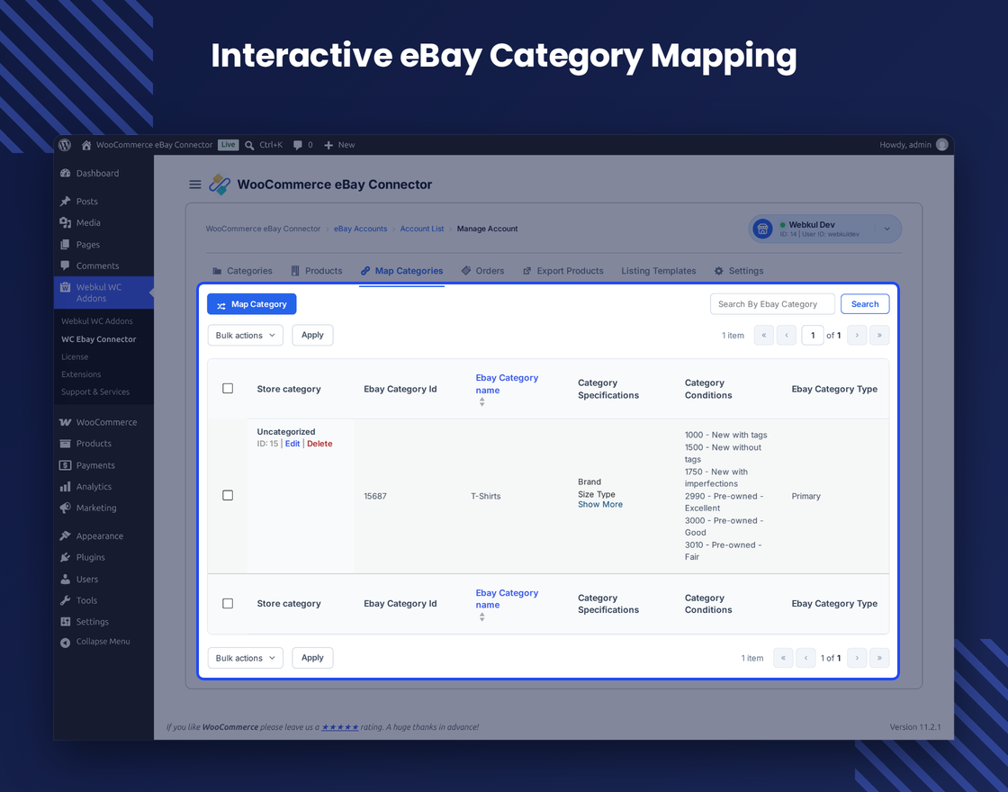 WooCommerce eBay Connector