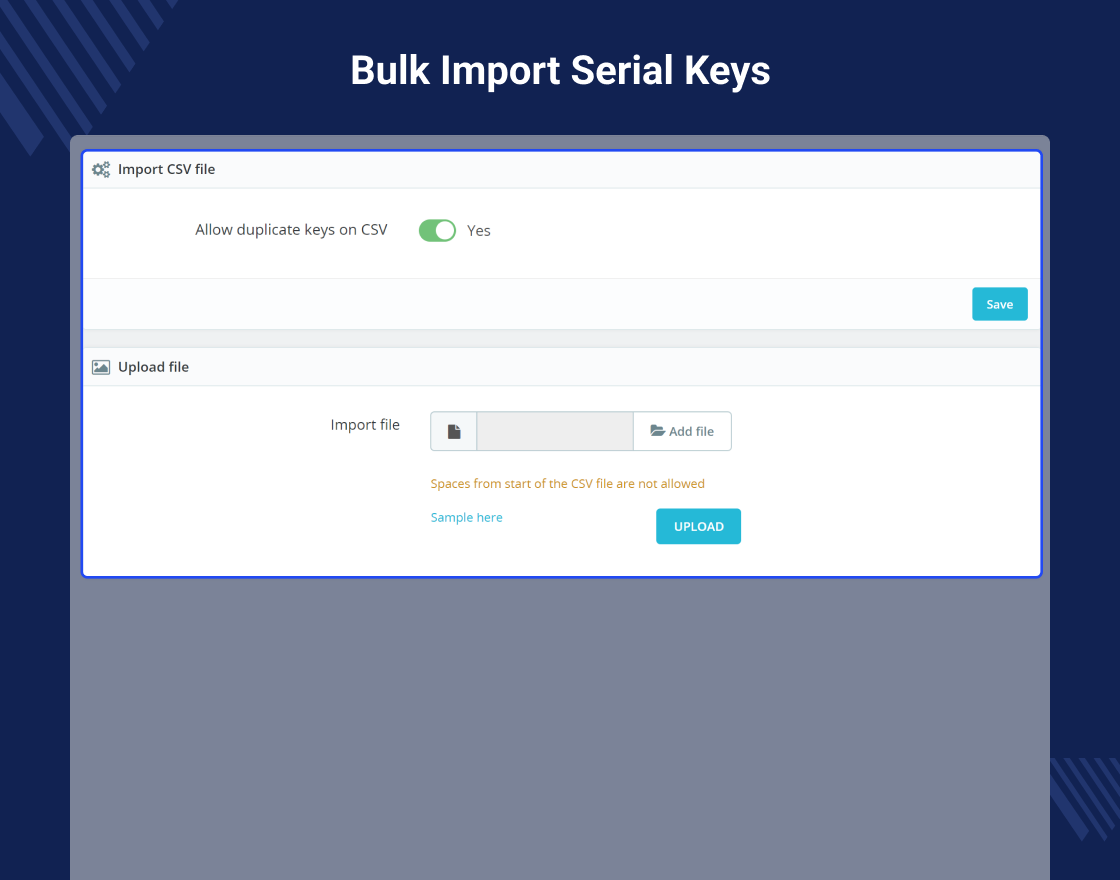 Prestashop Product Serial Key Manager