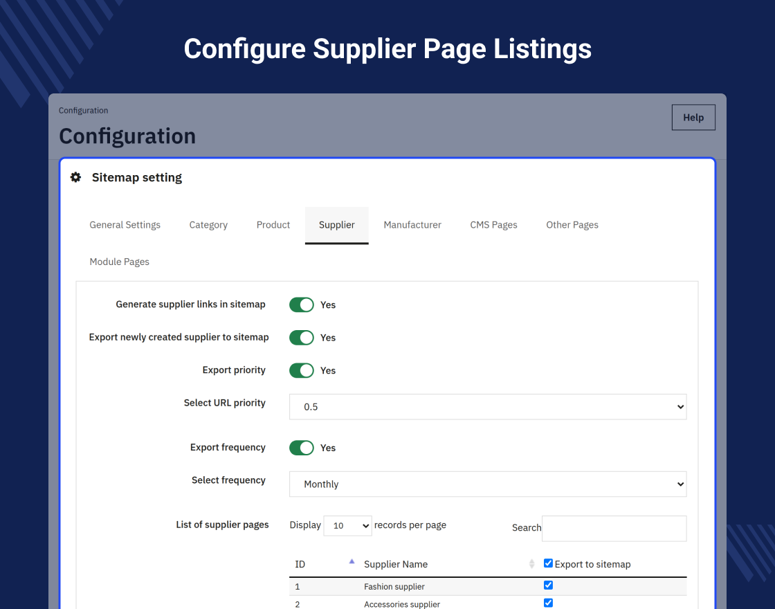 PrestaShop Sitemap Generator