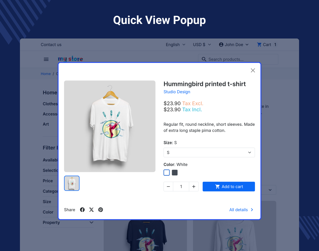 Prestashop Price Dual Display Tax incl and Tax excl