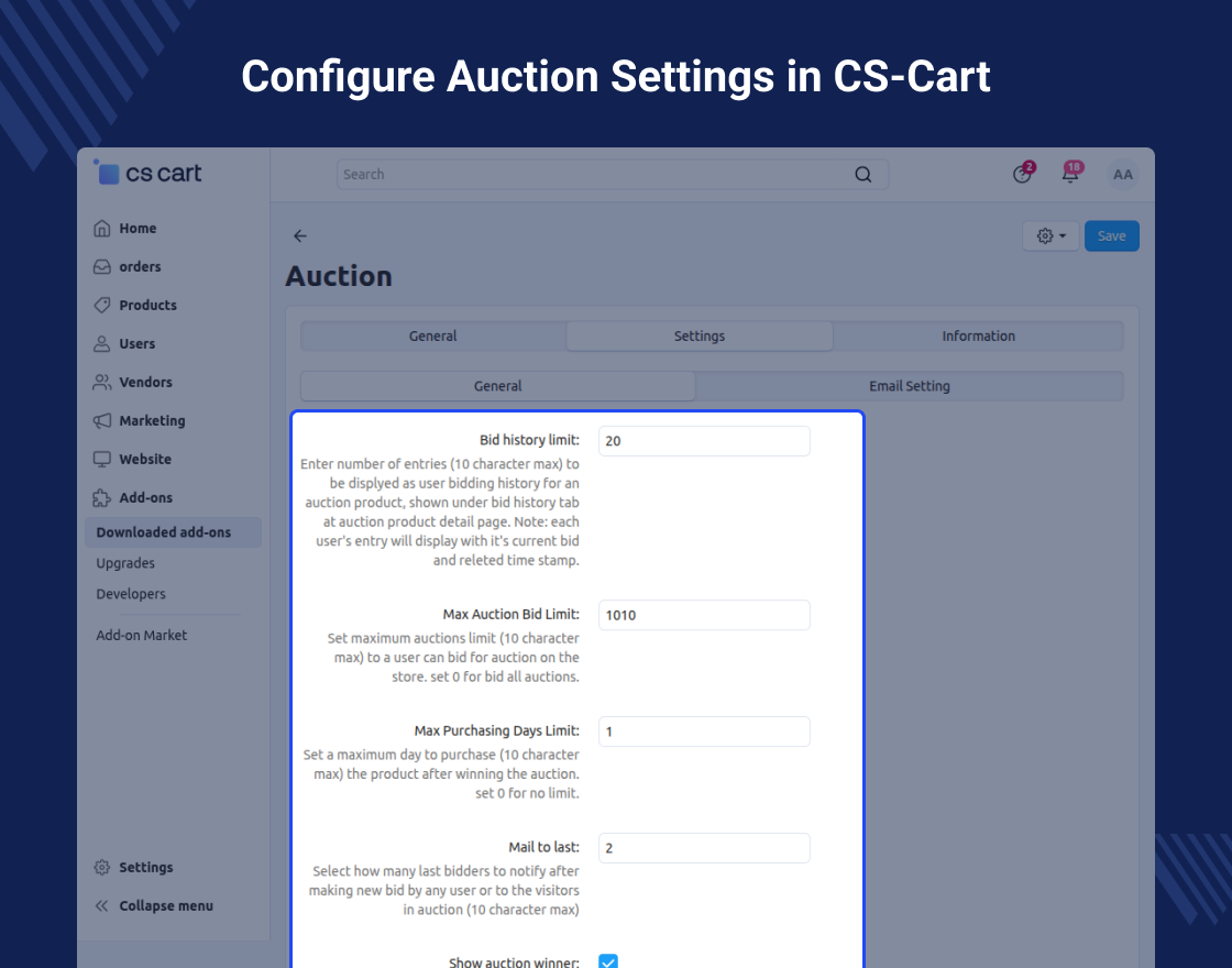 CS-Cart Auction