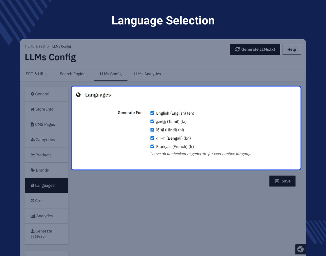 Prestashop LLMs TXT Generator