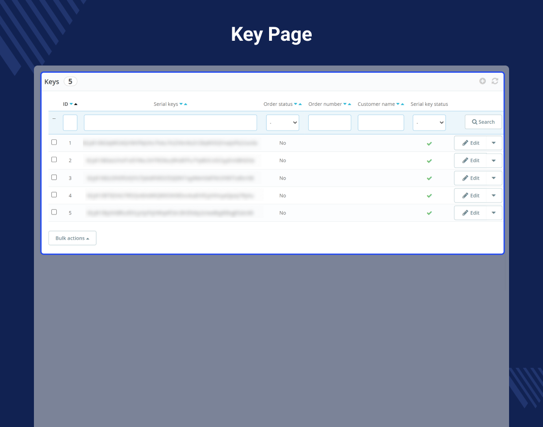 Prestashop Product Serial Key Manager