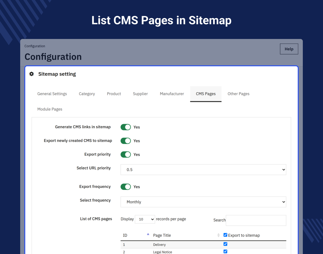 PrestaShop Sitemap Generator