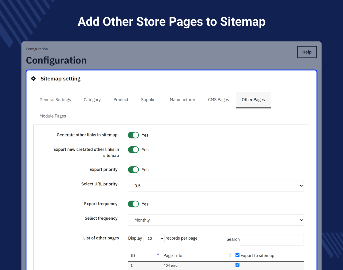 PrestaShop Sitemap Generator
