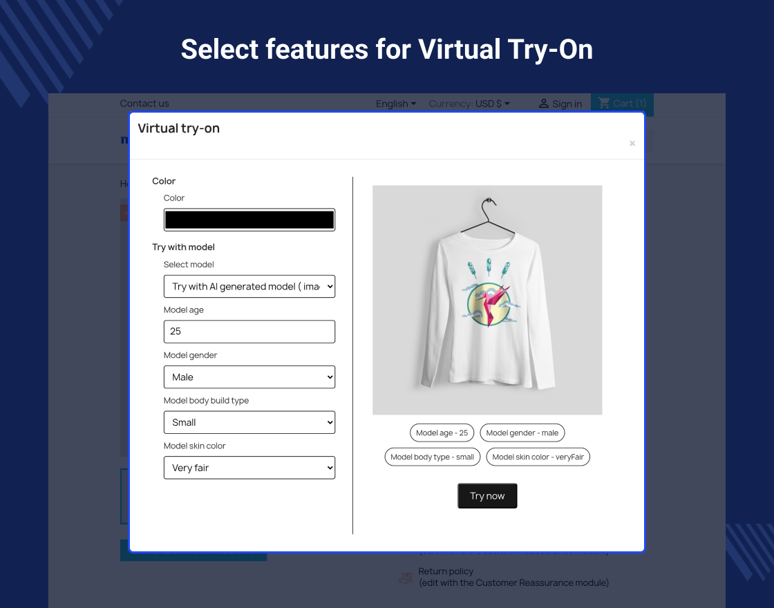 Prestashop Generate AI Model by Image