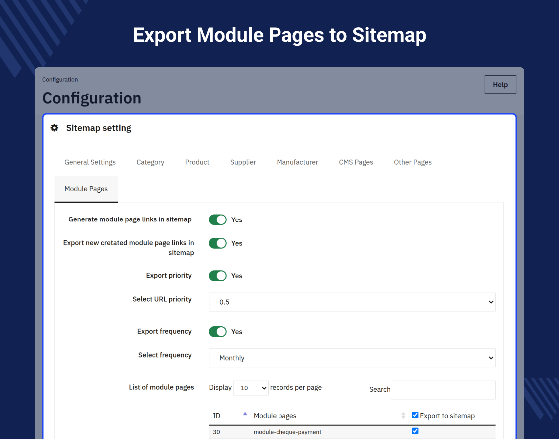 PrestaShop Sitemap Generator