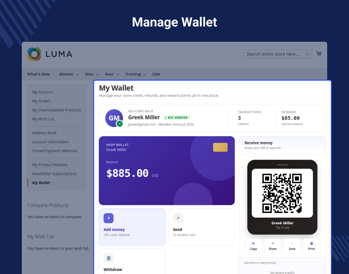 Magento 2 Wallet Extension