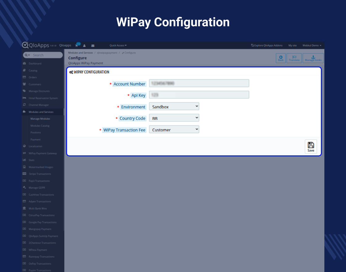 QloApps WiPay Payment Gateway