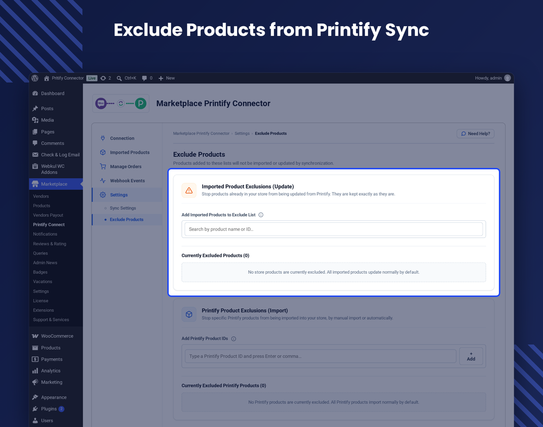 WooCommerce Multi Vendor Printify Integration