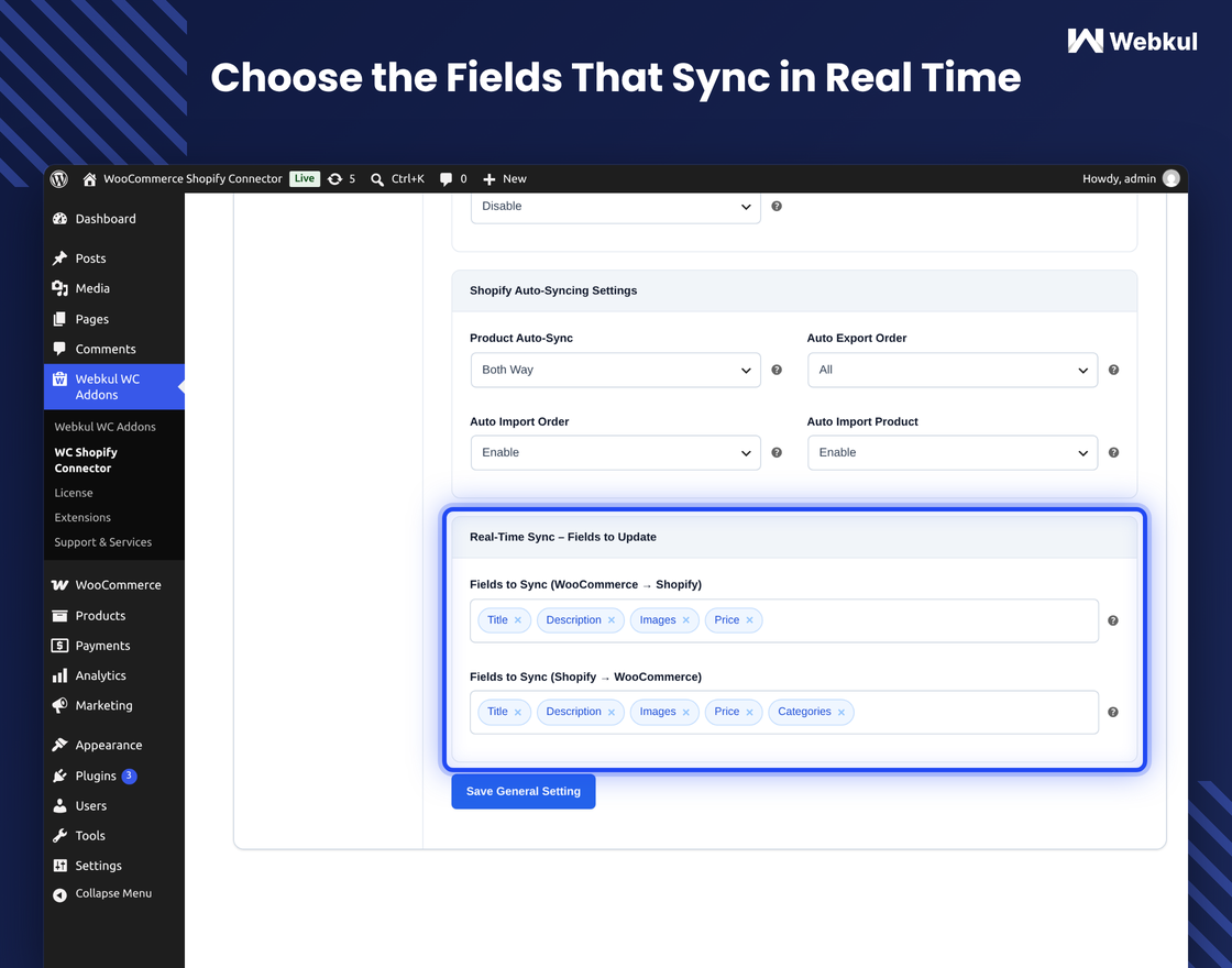 Shopify Connector for WooCommerce