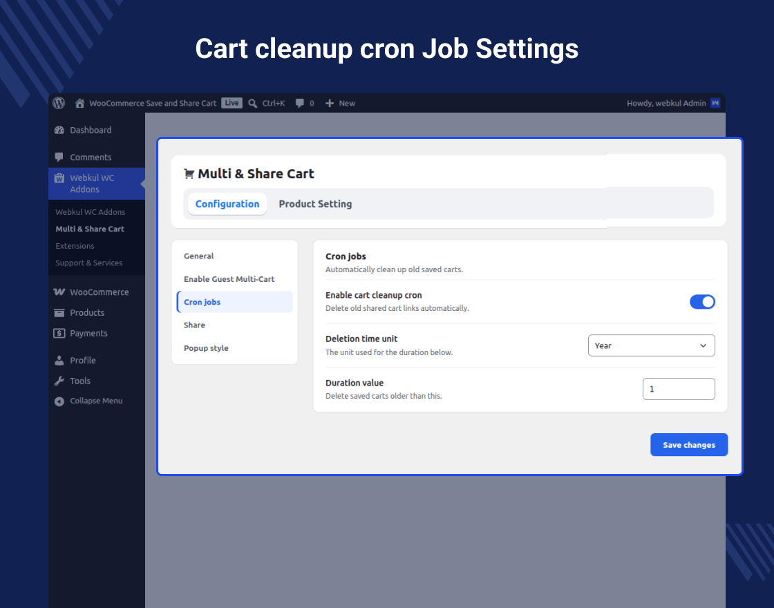 WooCommerce Save and Share Cart Plugin
