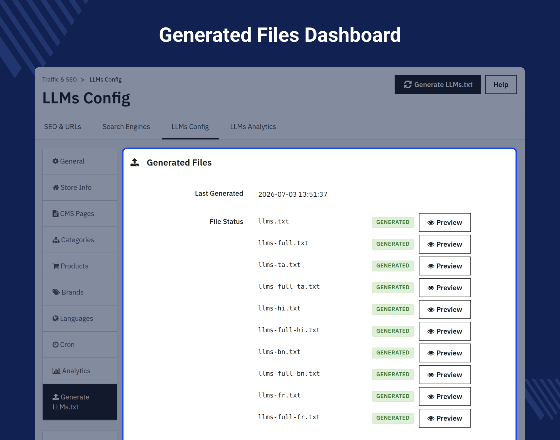 Prestashop LLMs TXT Generator