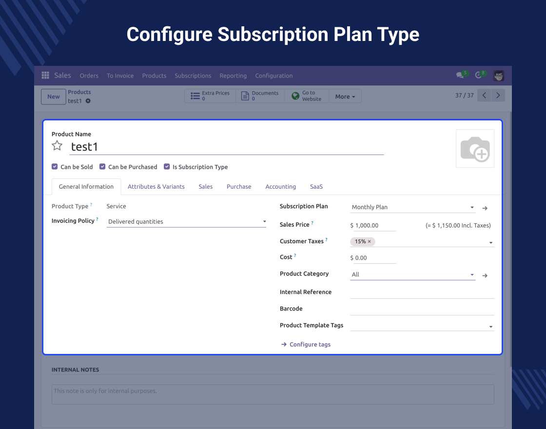 Odoo SaaS Kit Subscription