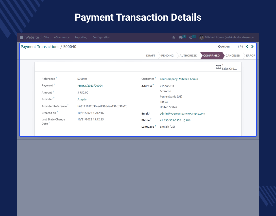 Odoo Website Axepta Payment Gateway