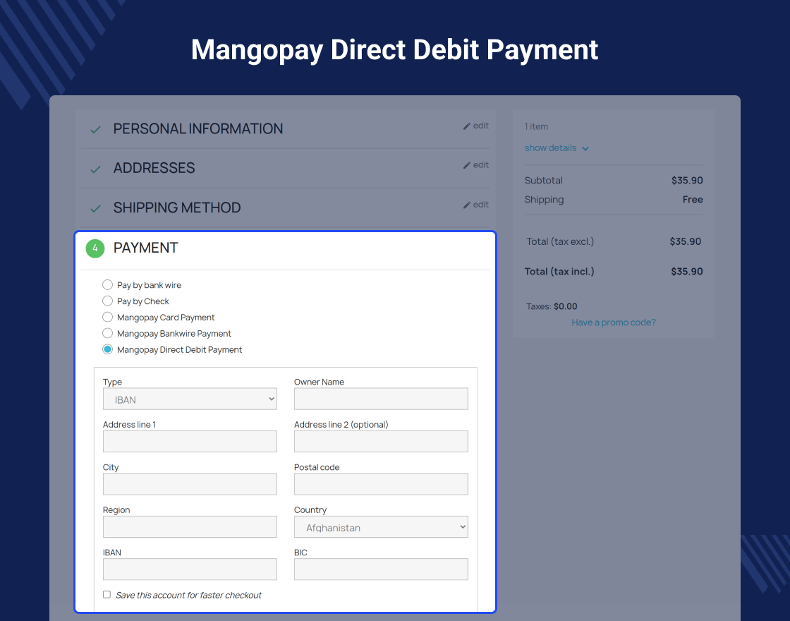 PrestaShop Marketplace Mangopay Payment