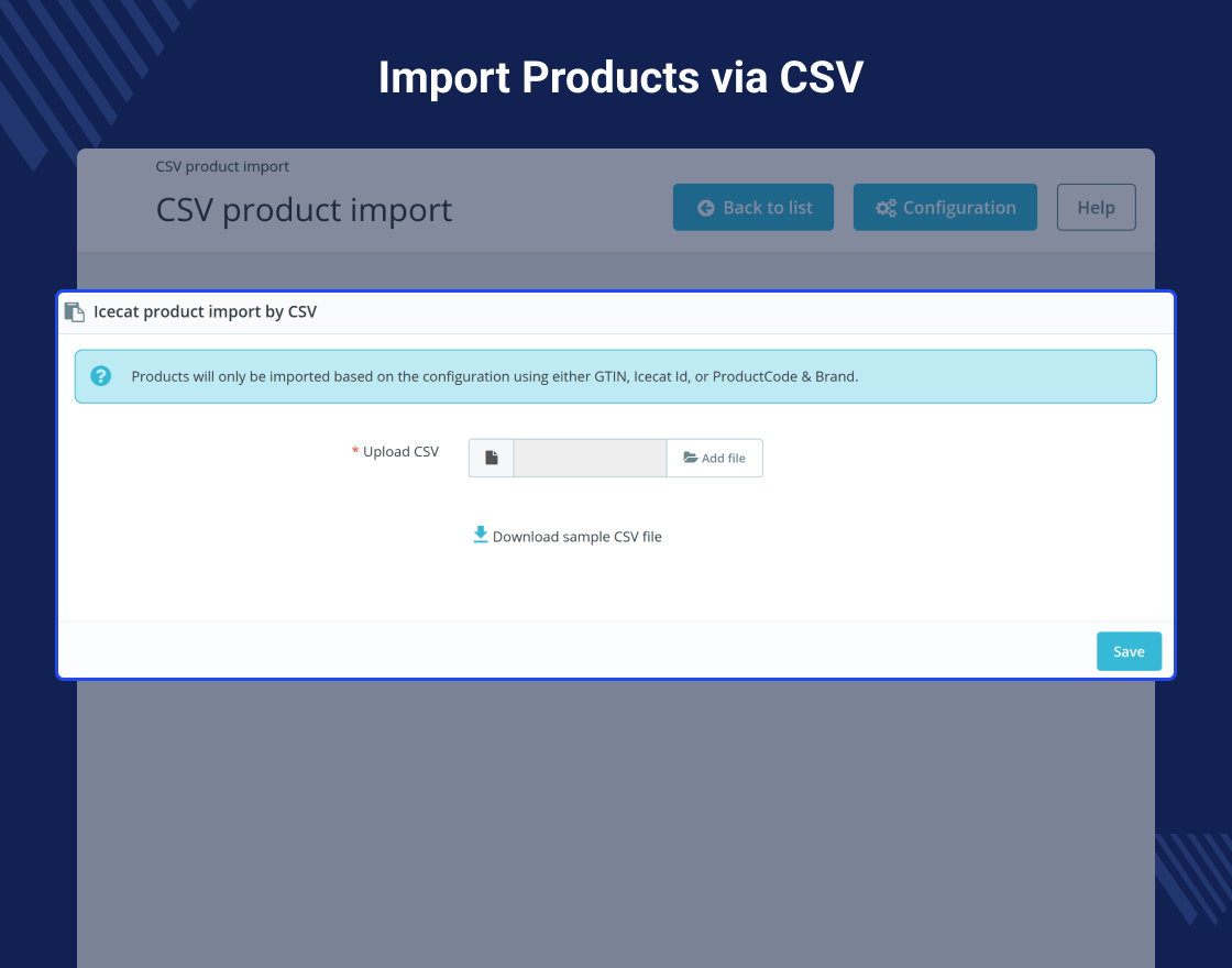 PrestaShop Icecat Catalog Management