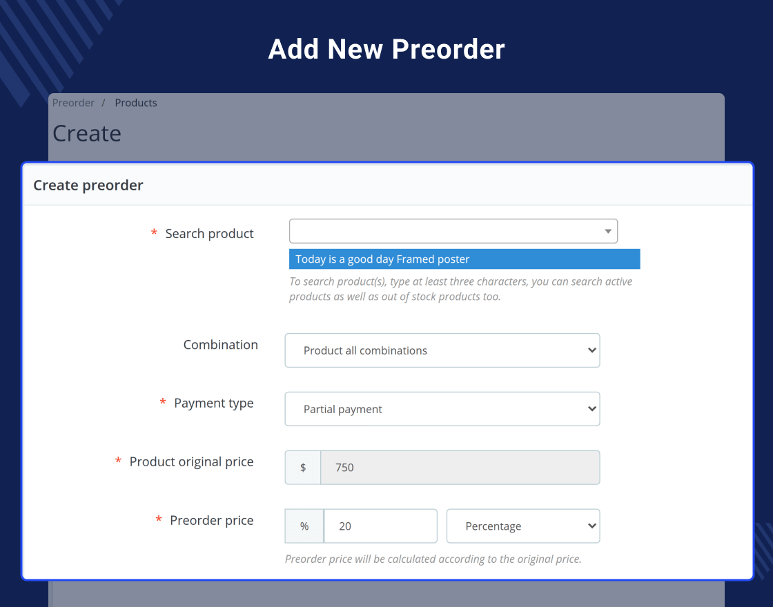Prestashop Preorder