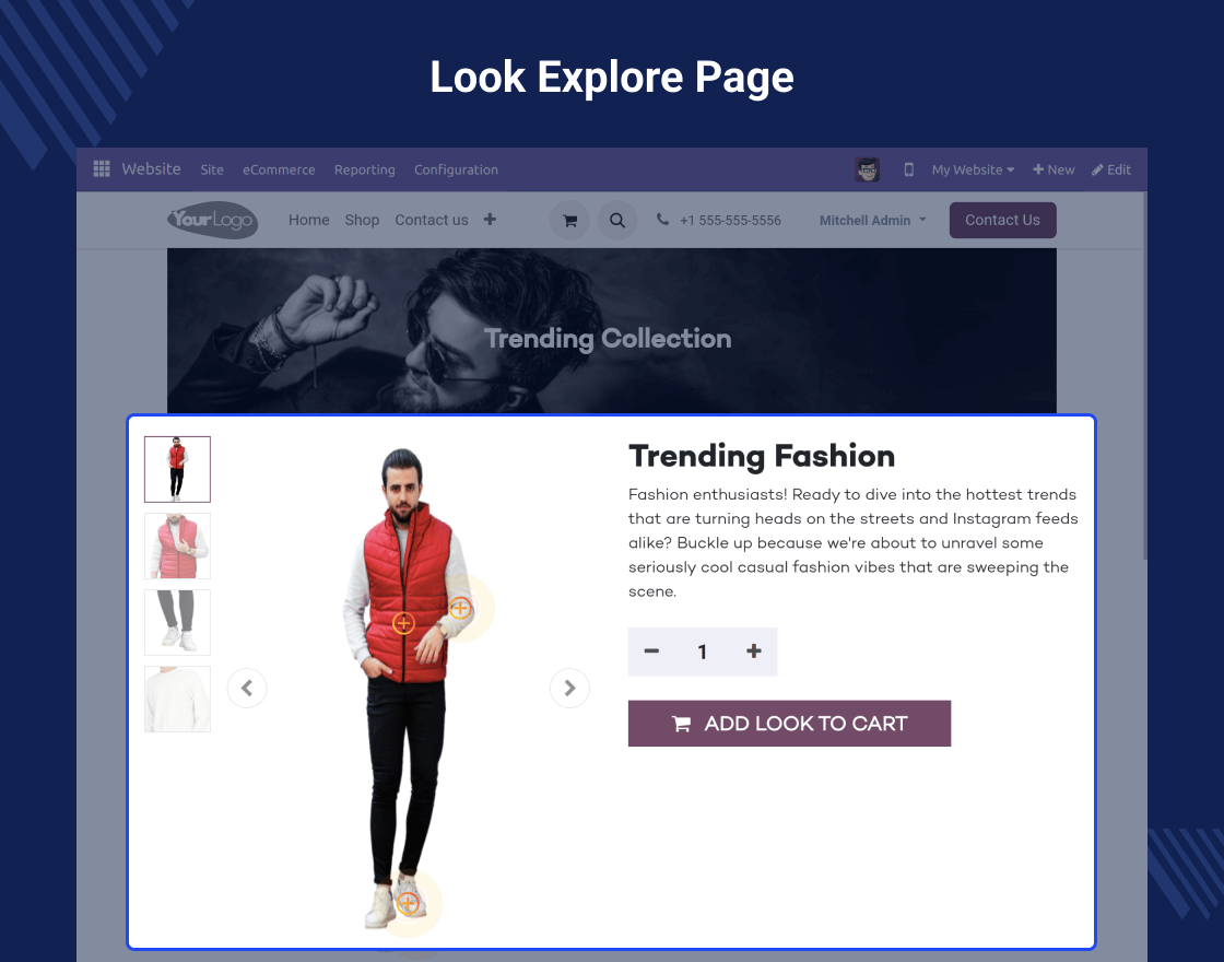 Odoo Website Shop the Look