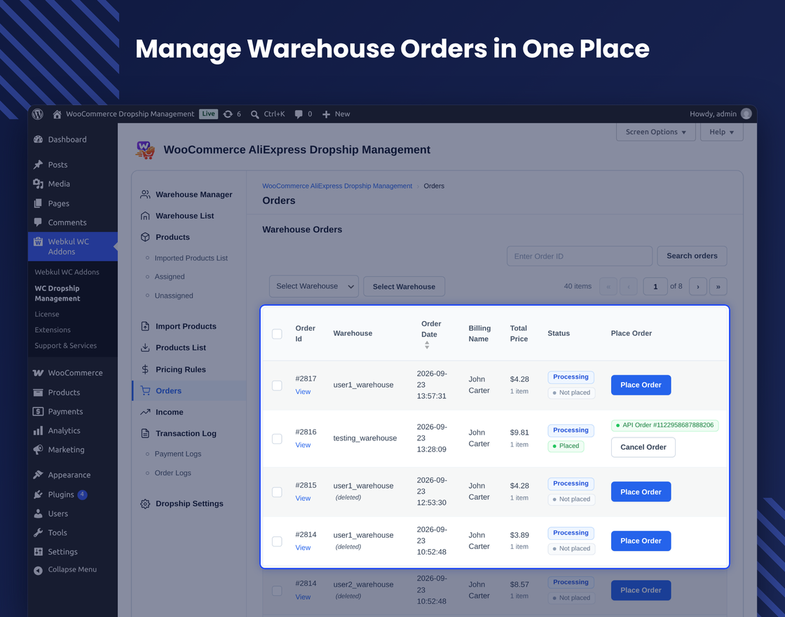 AliExpress Dropship for WooCommerce