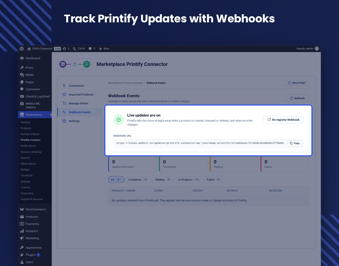WooCommerce Multi Vendor Printify Integration