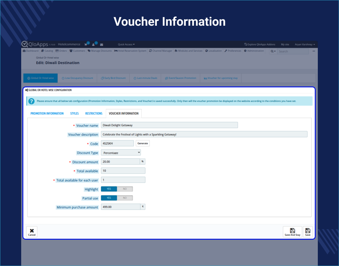 QloApps Voucher Promotion