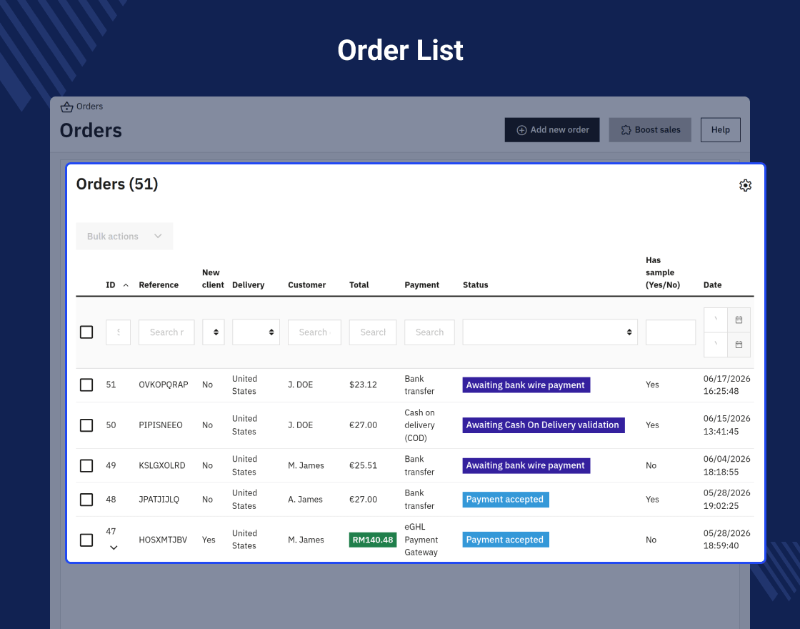 Prestashop Sample Product