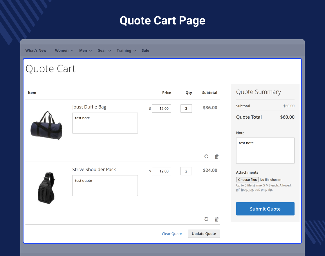 Magento 2 Quote Extension