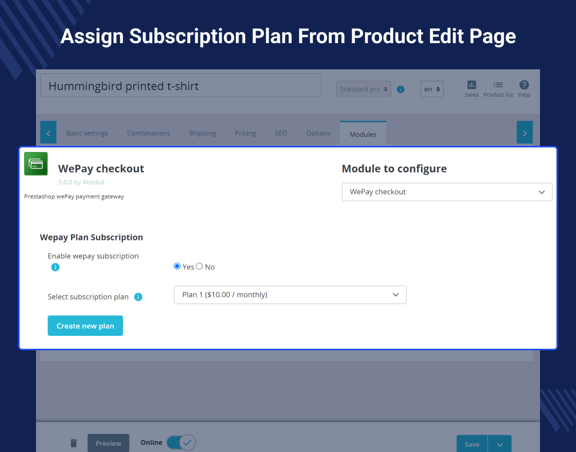 PrestaShop WePay Payment Gateway