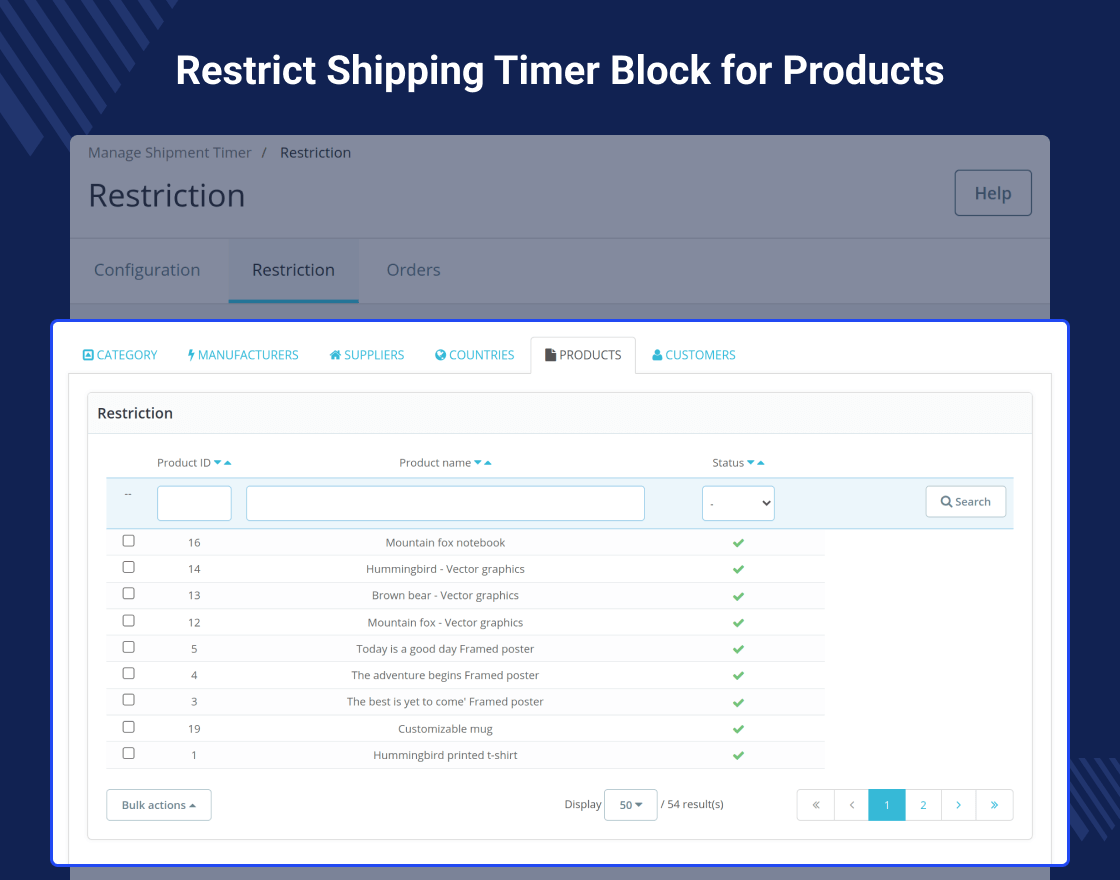 Prestashop Shipment Timer