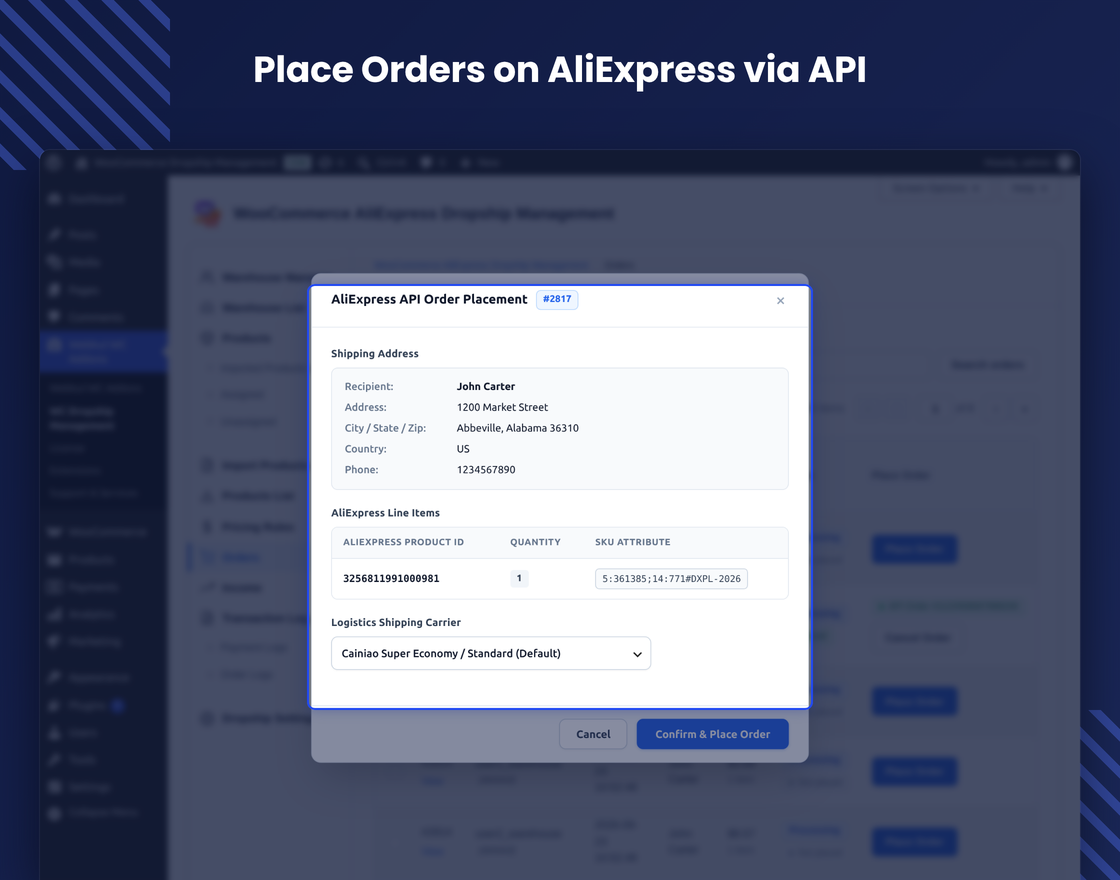 AliExpress Dropship for WooCommerce