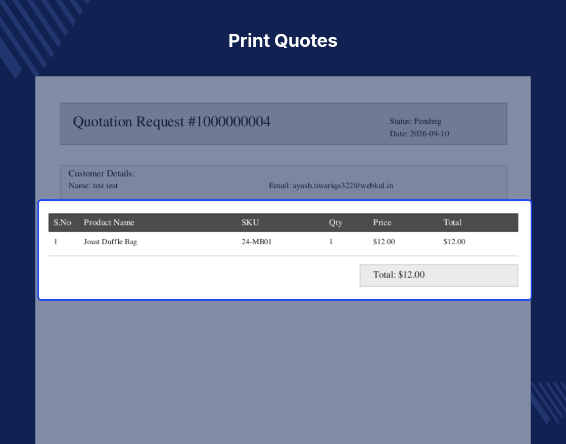 Magento 2 Quote Extension