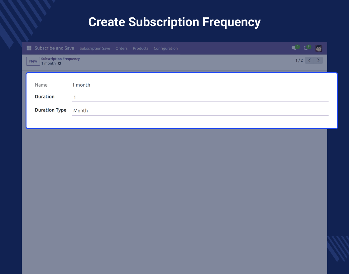 Odoo Website Subscribe and Save