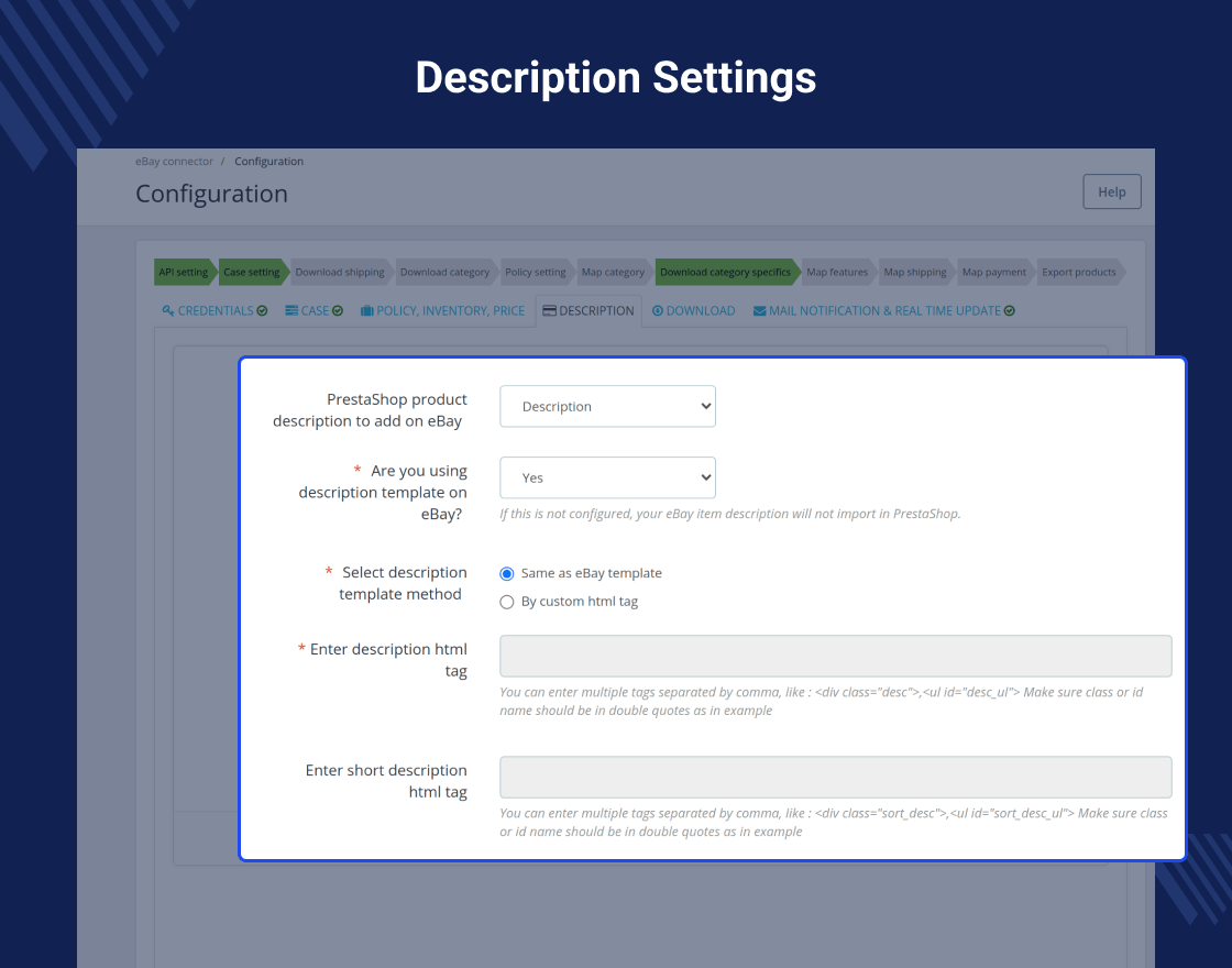PrestaShop eBay Connector | Import/Export eBay Products