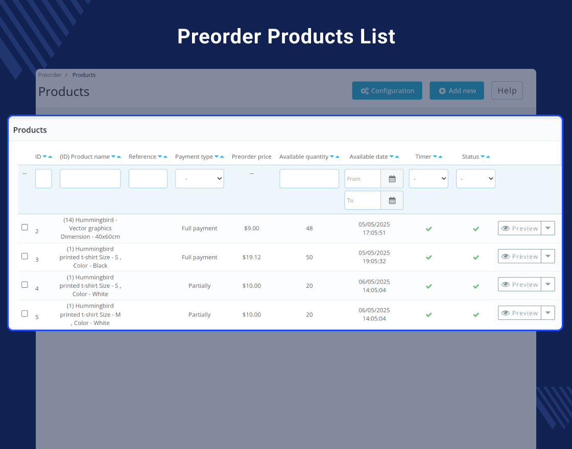 Prestashop Preorder