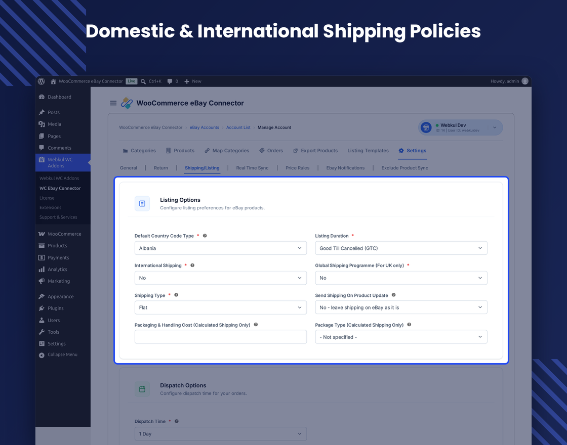 WooCommerce eBay Connector