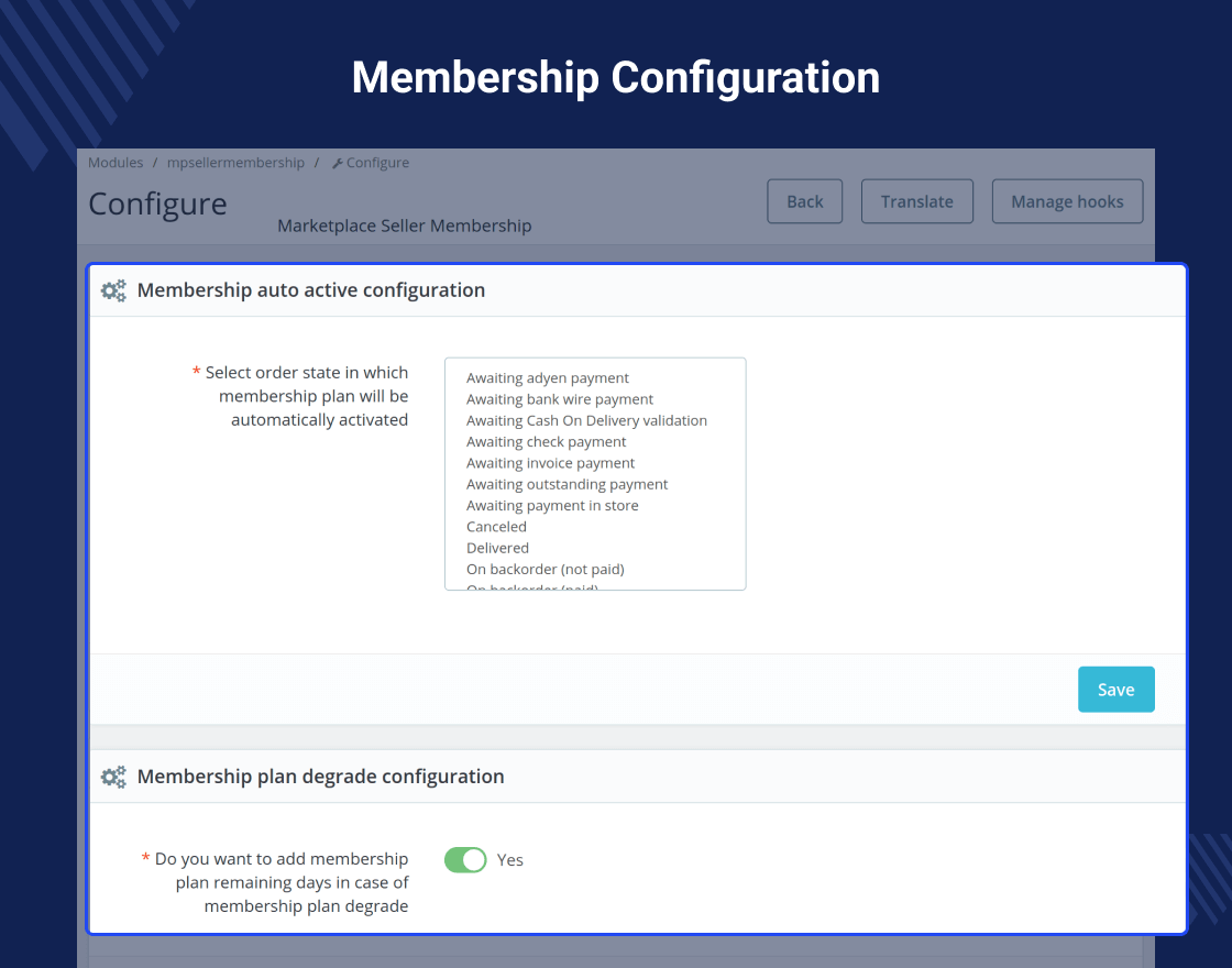 Prestashop Marketplace Directory Listing