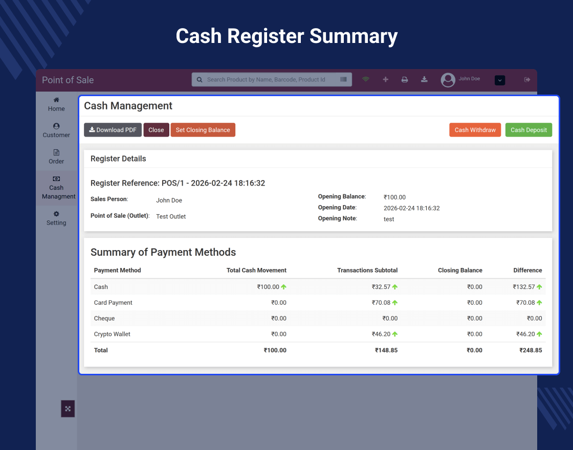 PrestaShop Point of Sale System (POS)