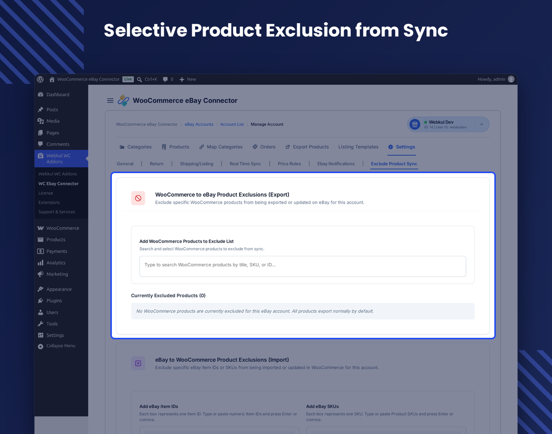 WooCommerce eBay Connector